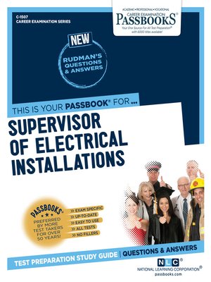 cover image of Supervisor of Electrical Installations